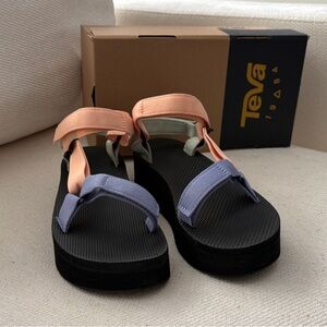 Teva Flatform Universal Sherbert Sandals